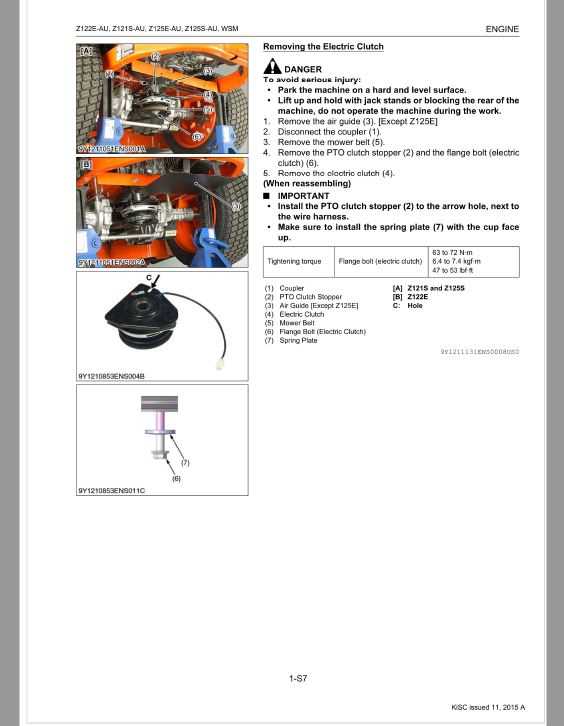 kubota z125s parts diagram