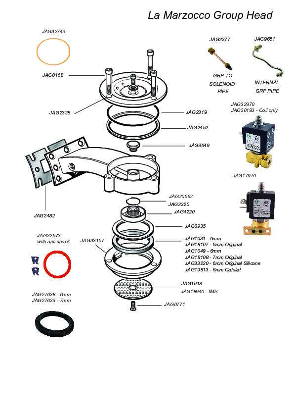 la marzocco gb5 parts diagram