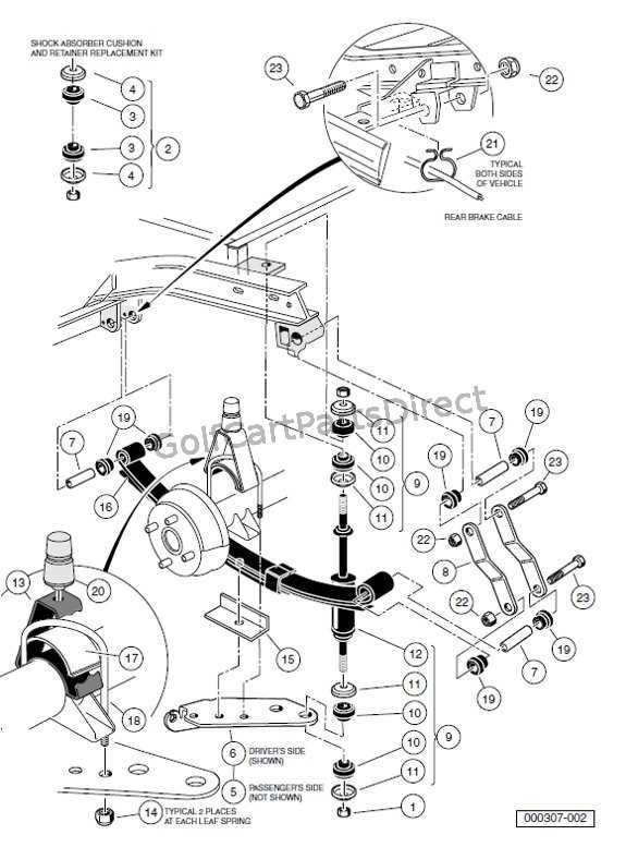 leaf spring parts diagram