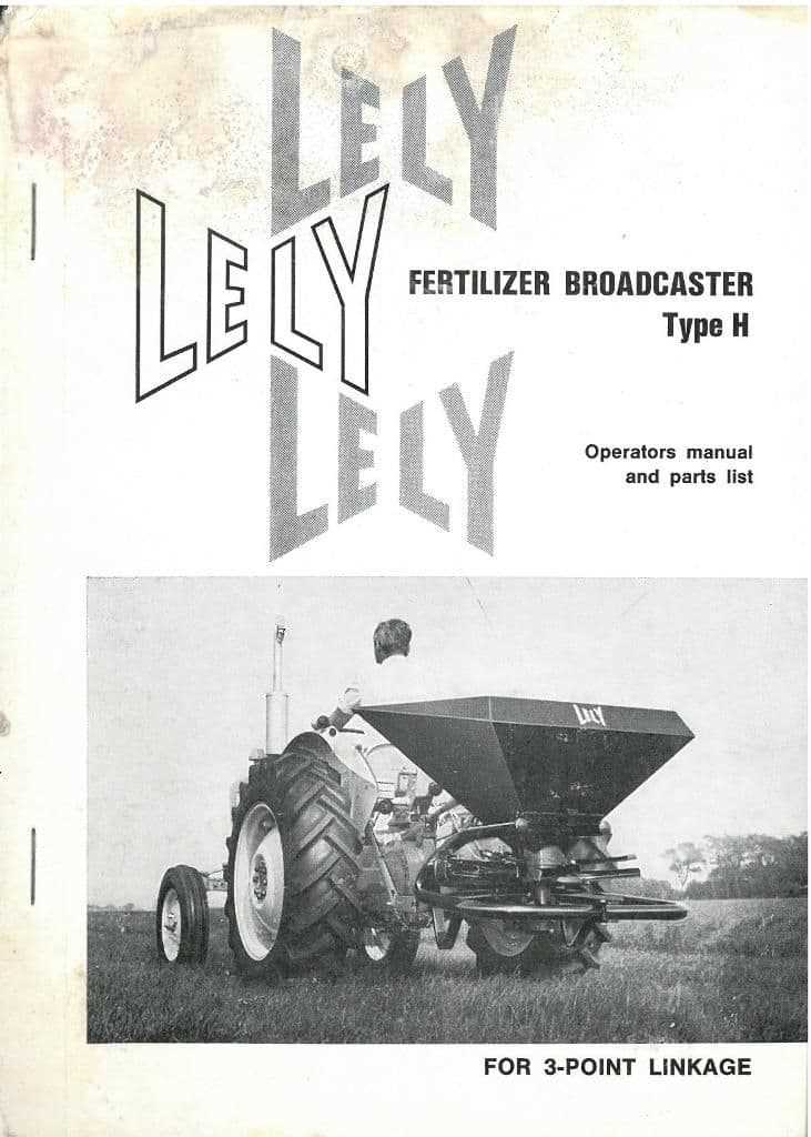 lely spreader parts diagram