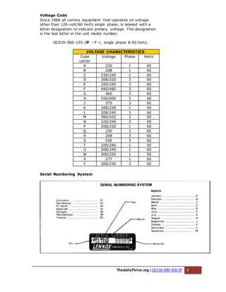 lennox parts diagram