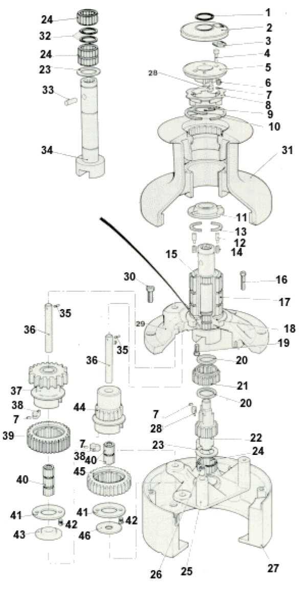 lewmar winch parts diagram