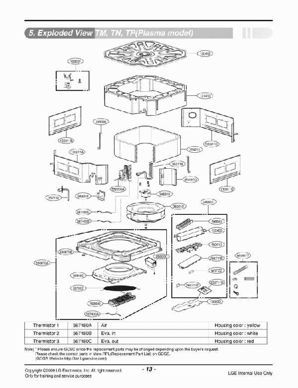 lg air conditioner parts diagram