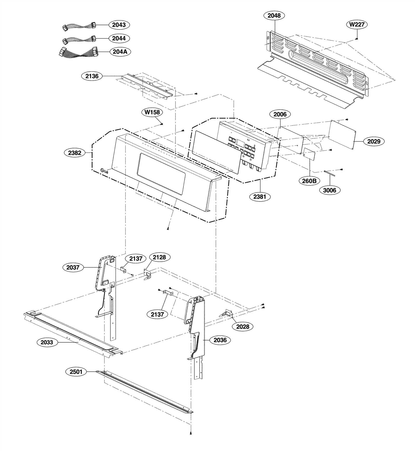 lg range parts diagram