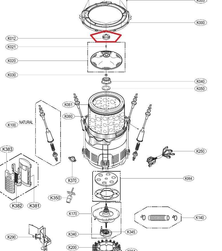 lg top load washing machine parts diagram