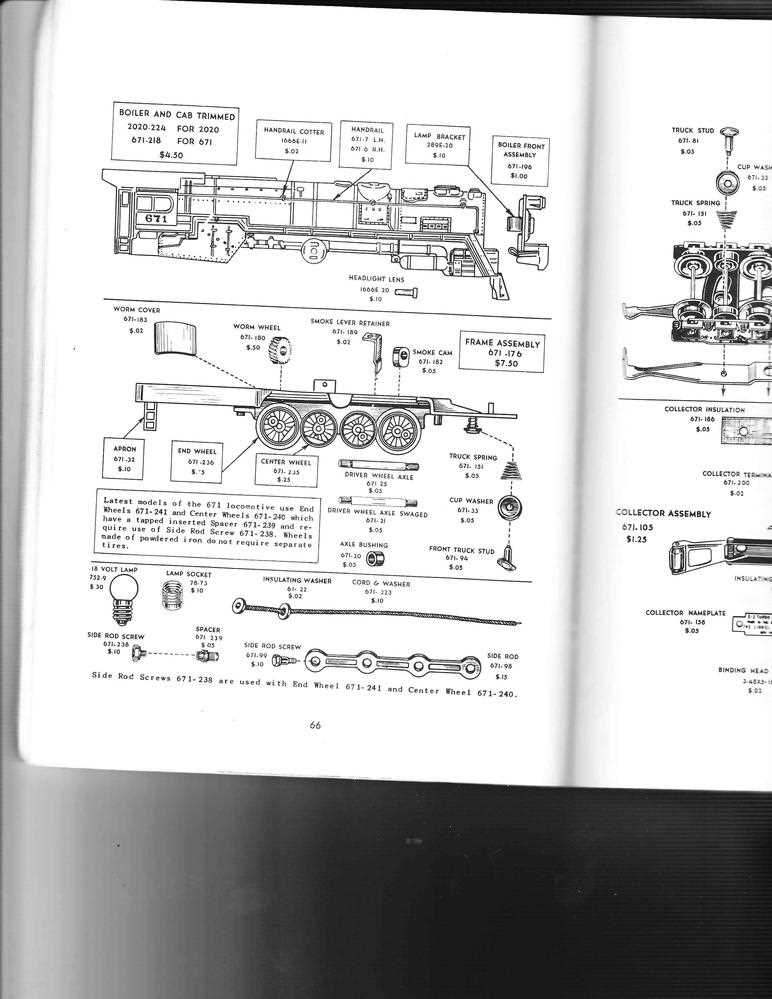 Lionel Parts List Exploded Diagrams for Easy Model Repairs