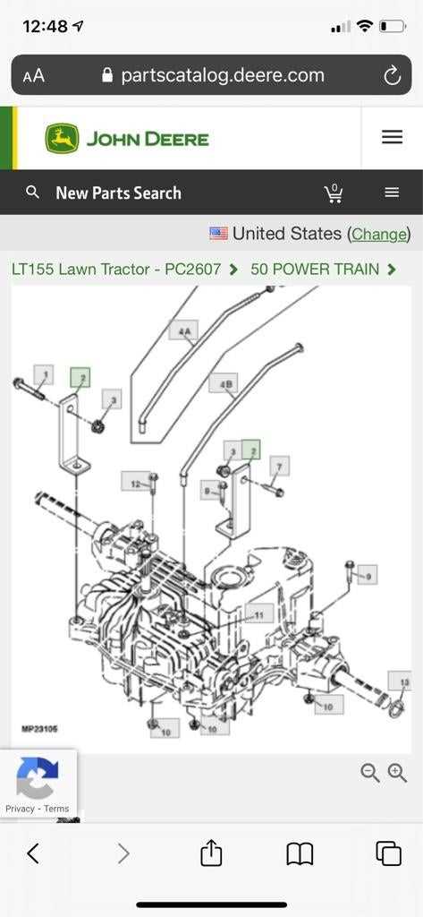 lt155 parts diagram