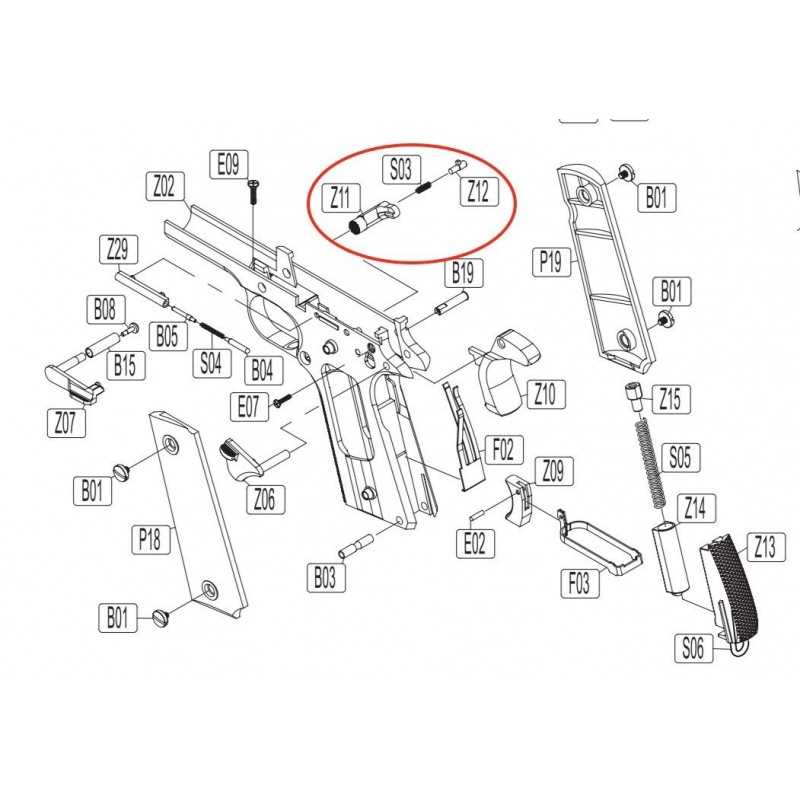 m1911 parts diagram