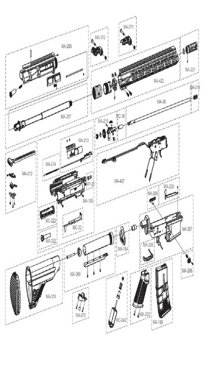 m249 saw parts diagram