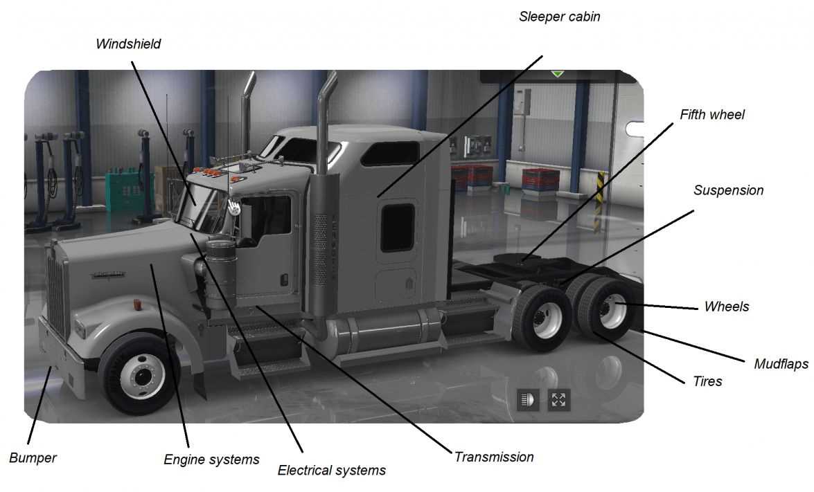 mack ch613 hood parts diagram