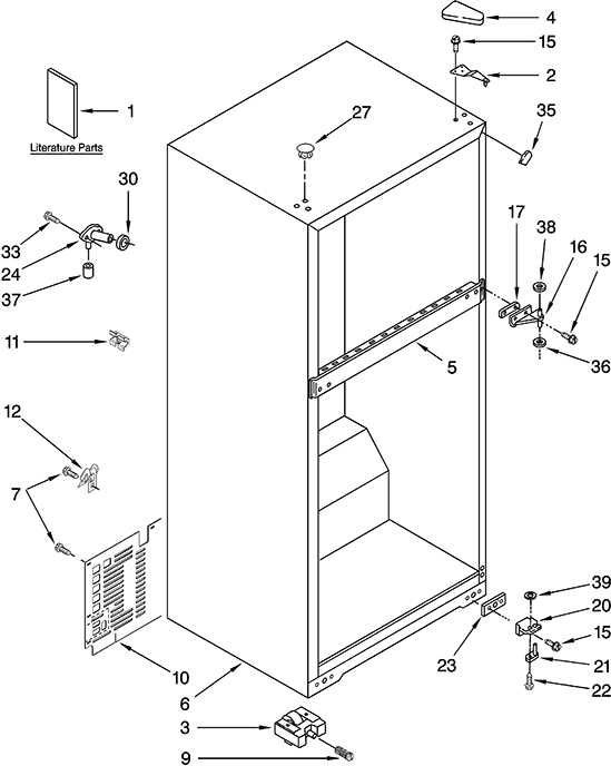 magic chef refrigerator parts diagram