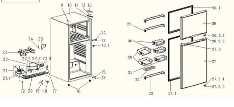 magic chef refrigerator parts diagram