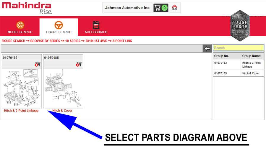 mahindra parts diagram