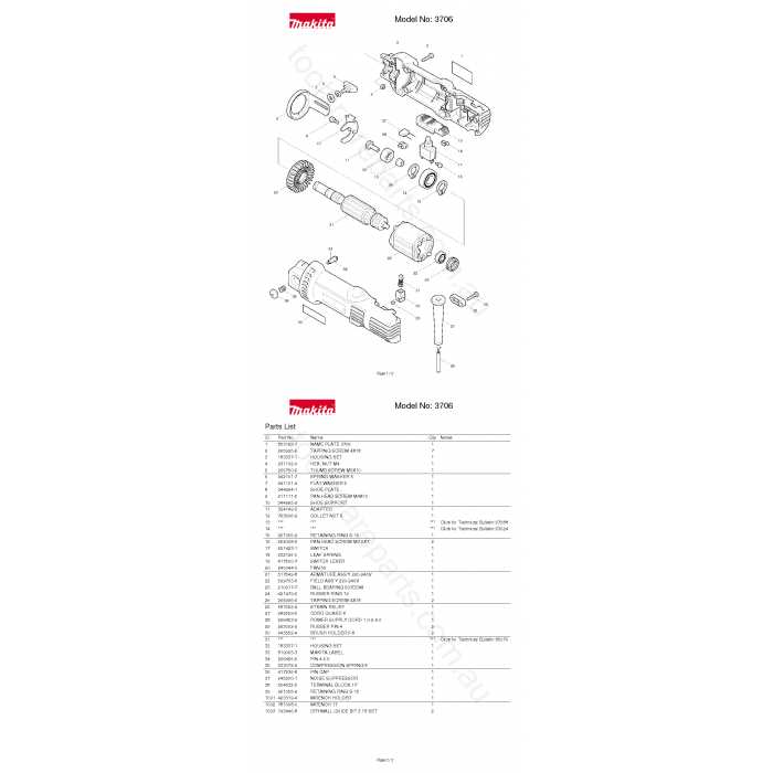 makita 9924db parts diagram