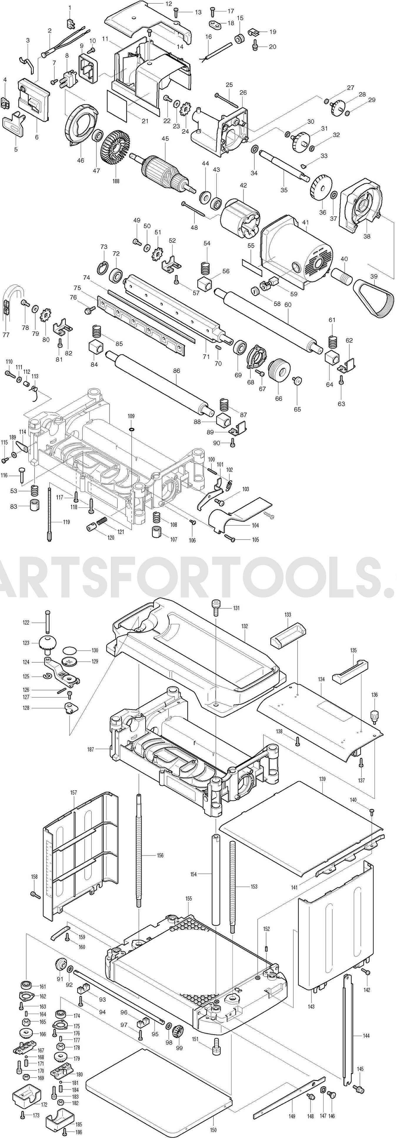 makita 9924db parts diagram