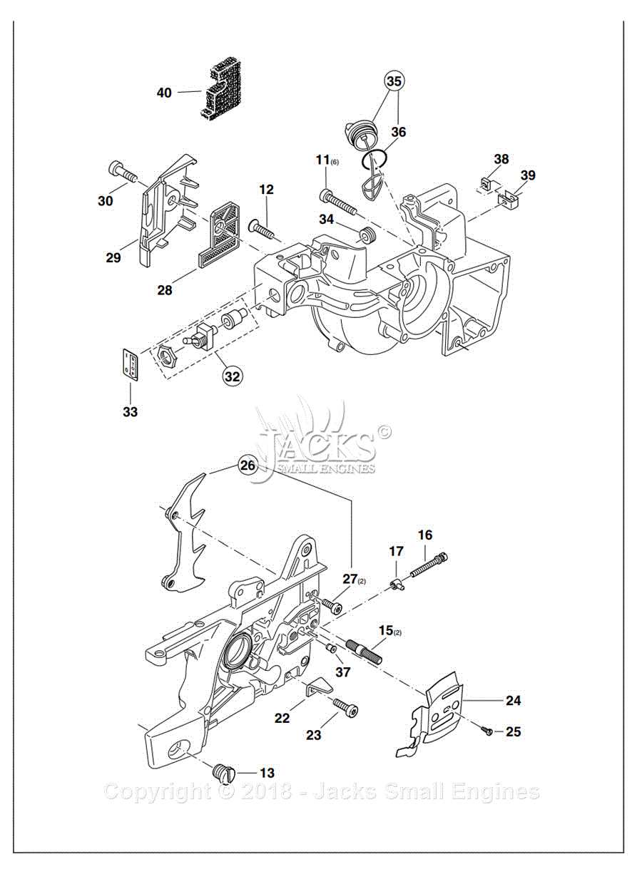 makita chainsaw parts diagram