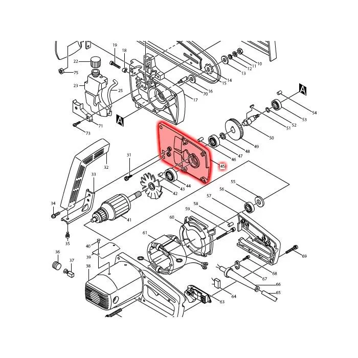 makita dhr242 parts diagram