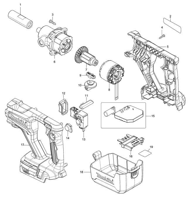 makita hammer drill parts diagram