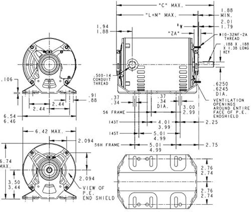 marathon motor parts diagram