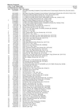 massey ferguson 1105 parts diagram