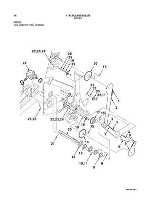 massey ferguson 12 baler parts diagram