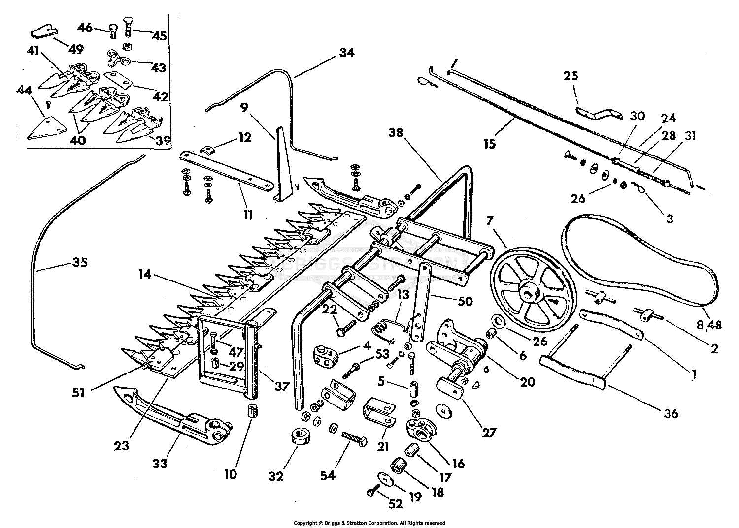 massey ferguson 41 sickle mower parts diagram