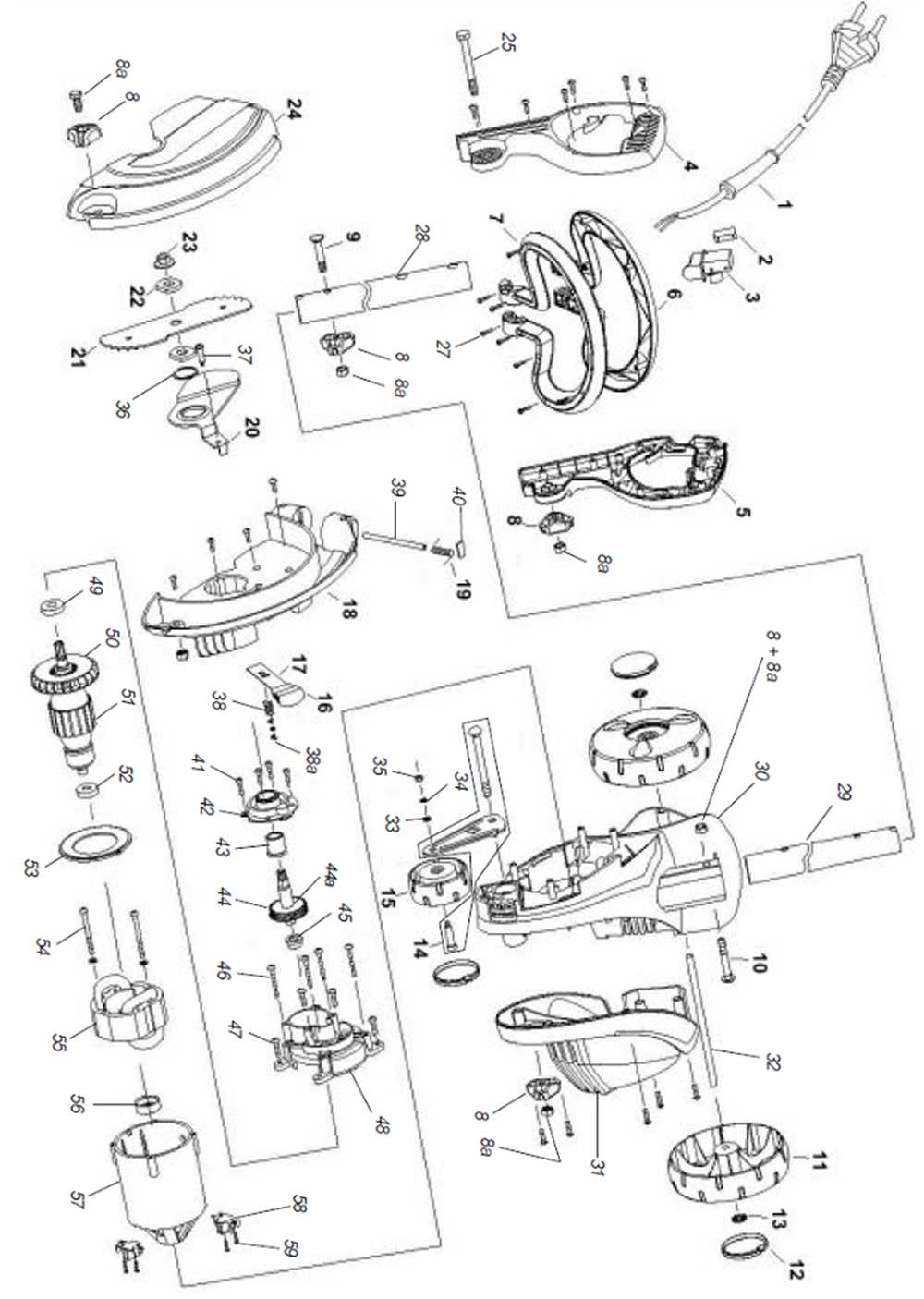 mastercraft mitre saw parts diagram