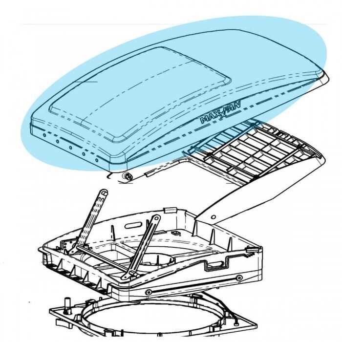 maxxair fan parts diagram