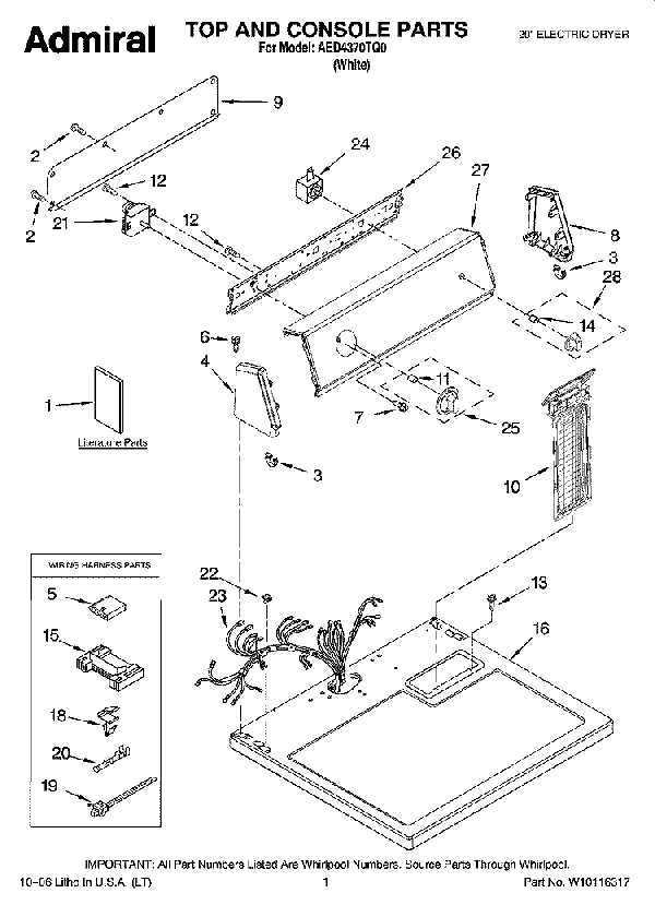 maytag electric range parts diagram