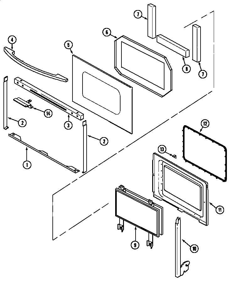 maytag electric range parts diagram