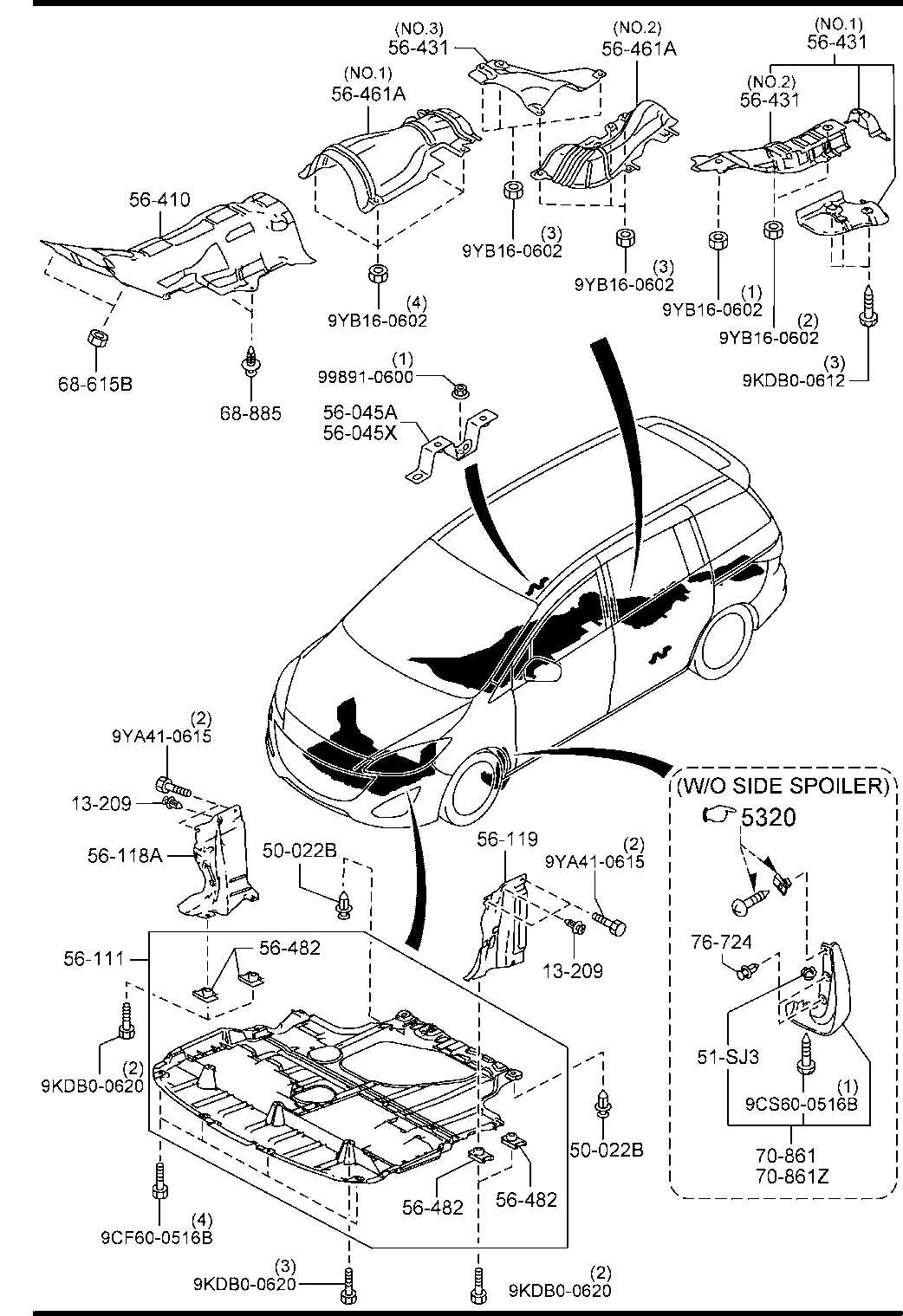 mazda 5 parts diagram