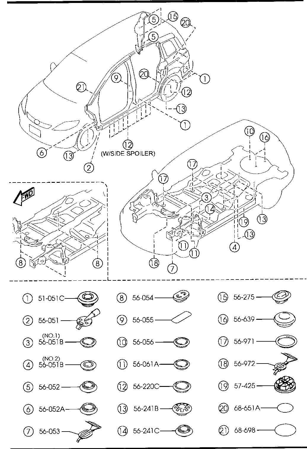 mazda 5 parts diagram