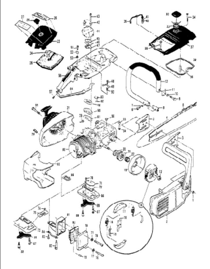 mcculloch lawn mower parts diagram