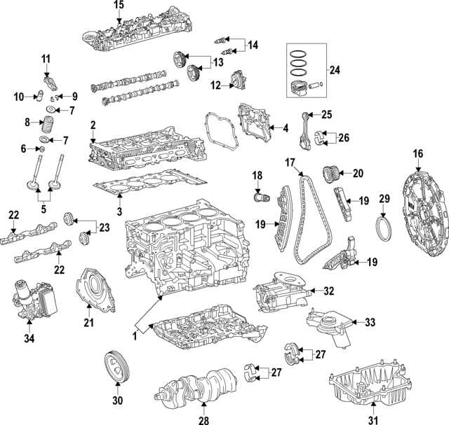 mercedes benz engine parts diagram