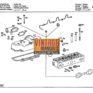 mercedes engine parts diagram