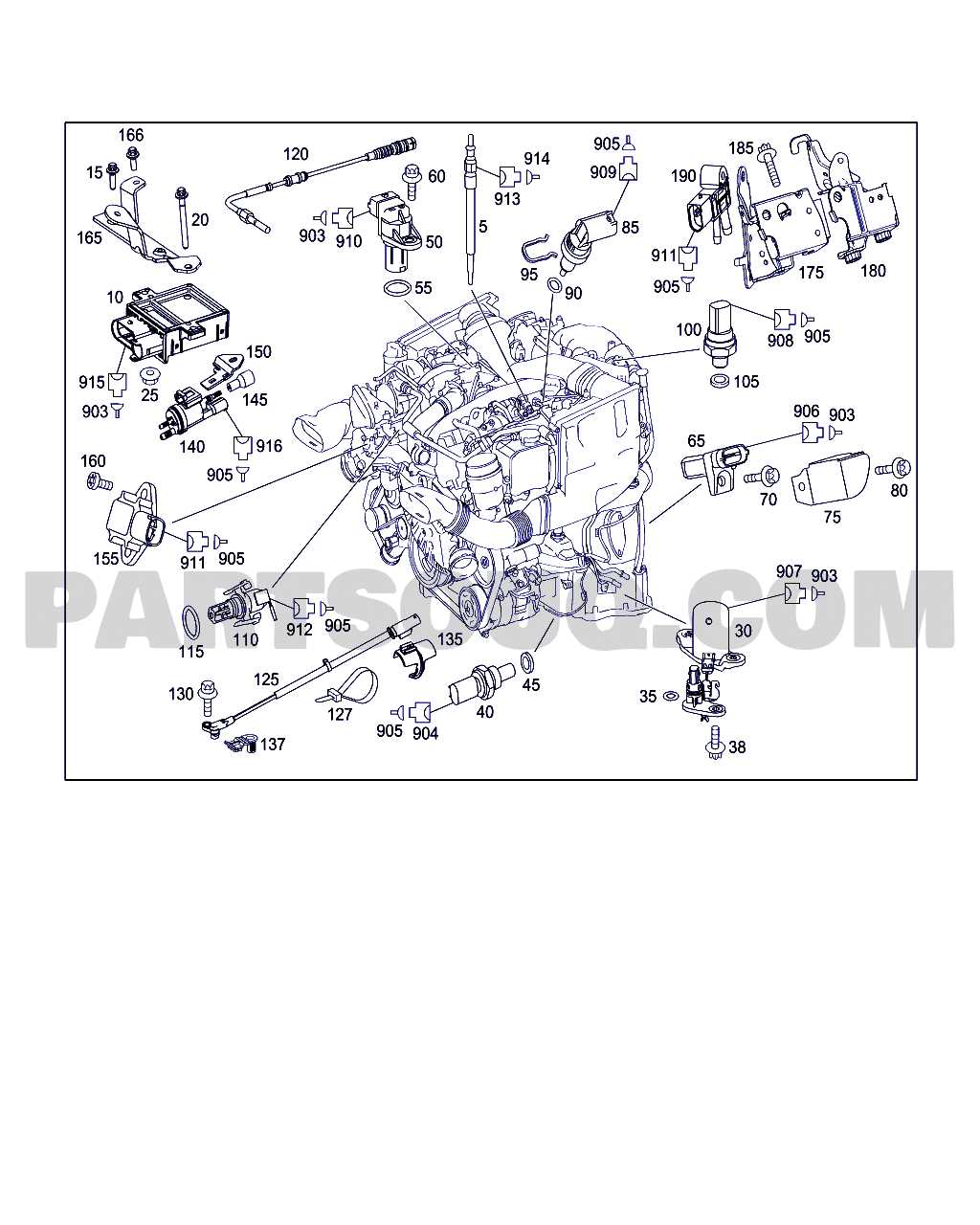 mercedes oem parts diagram