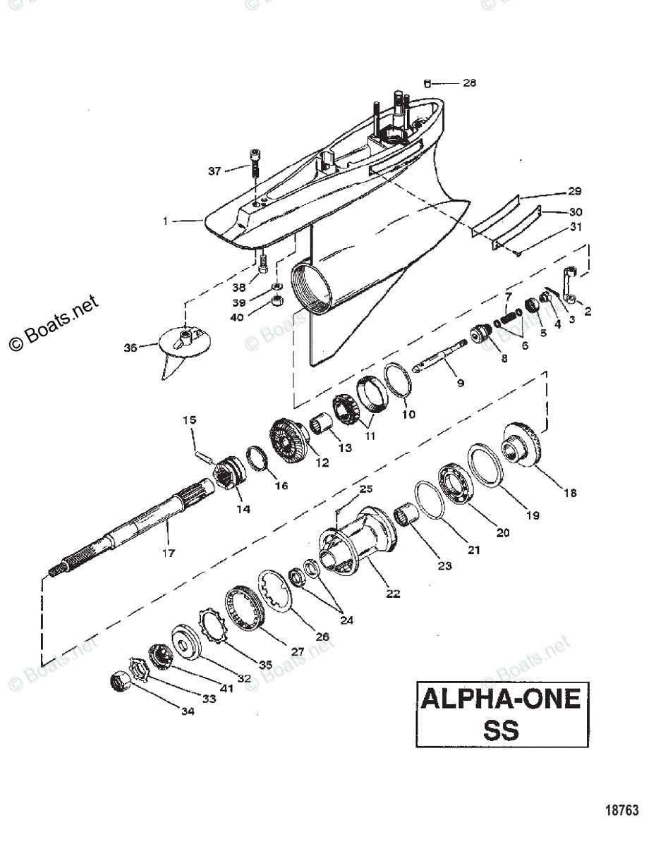 mercruiser alpha 1 gen 1 parts diagram