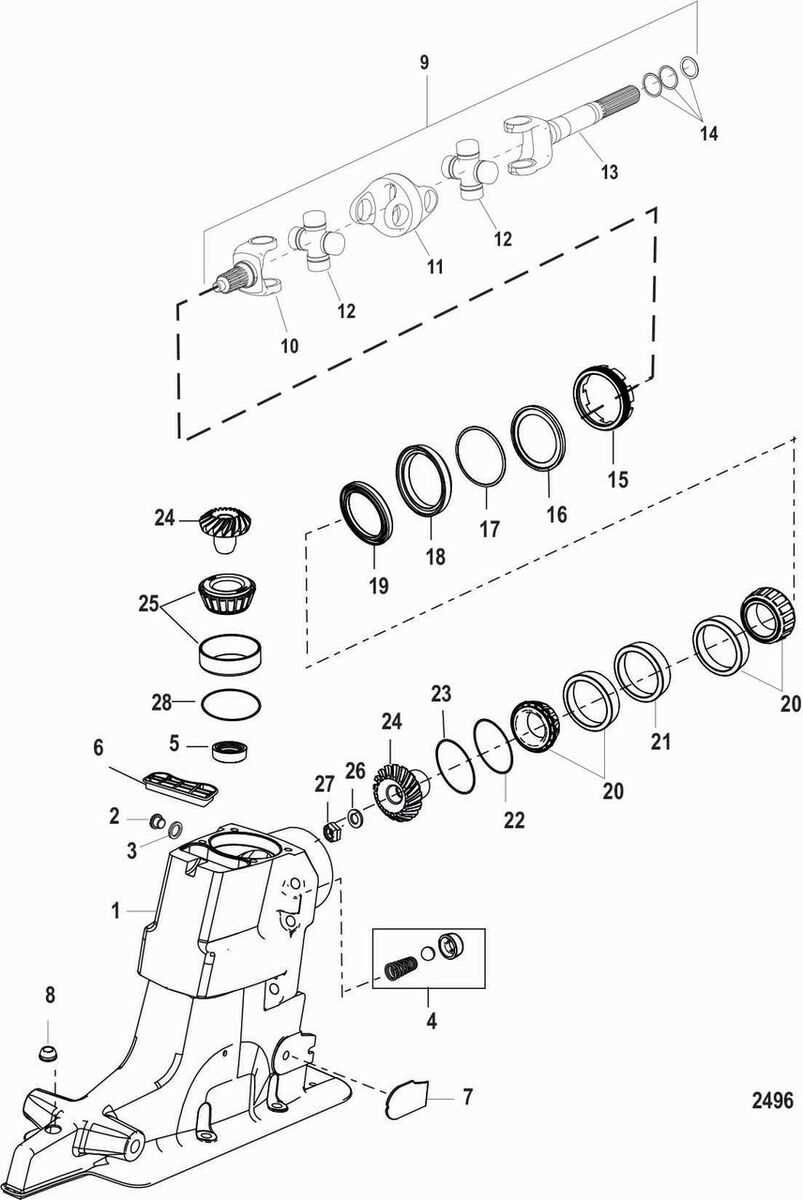 mercruiser alpha one gen one parts diagram