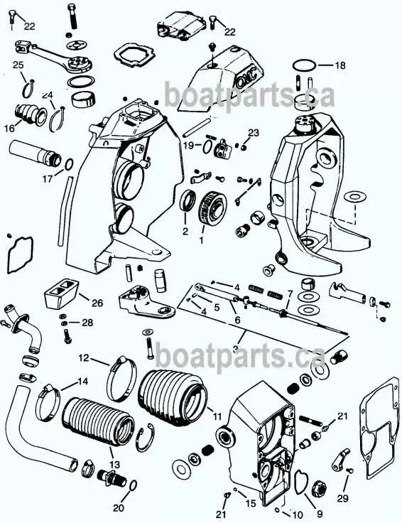 mercruiser alpha one parts diagram