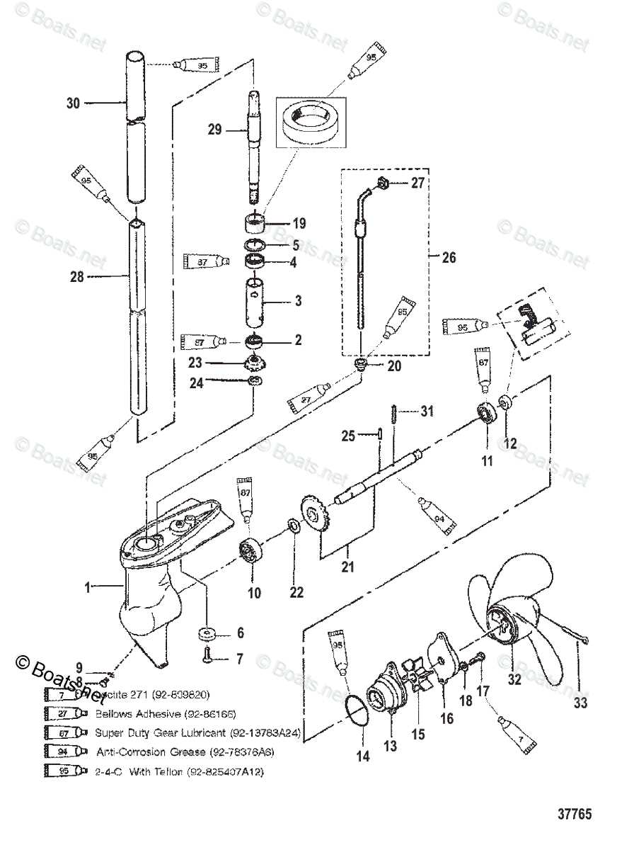 mercury 150 parts diagram