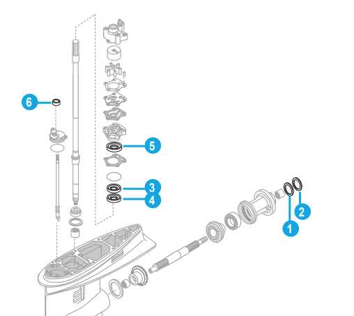 mercury lower unit parts diagram