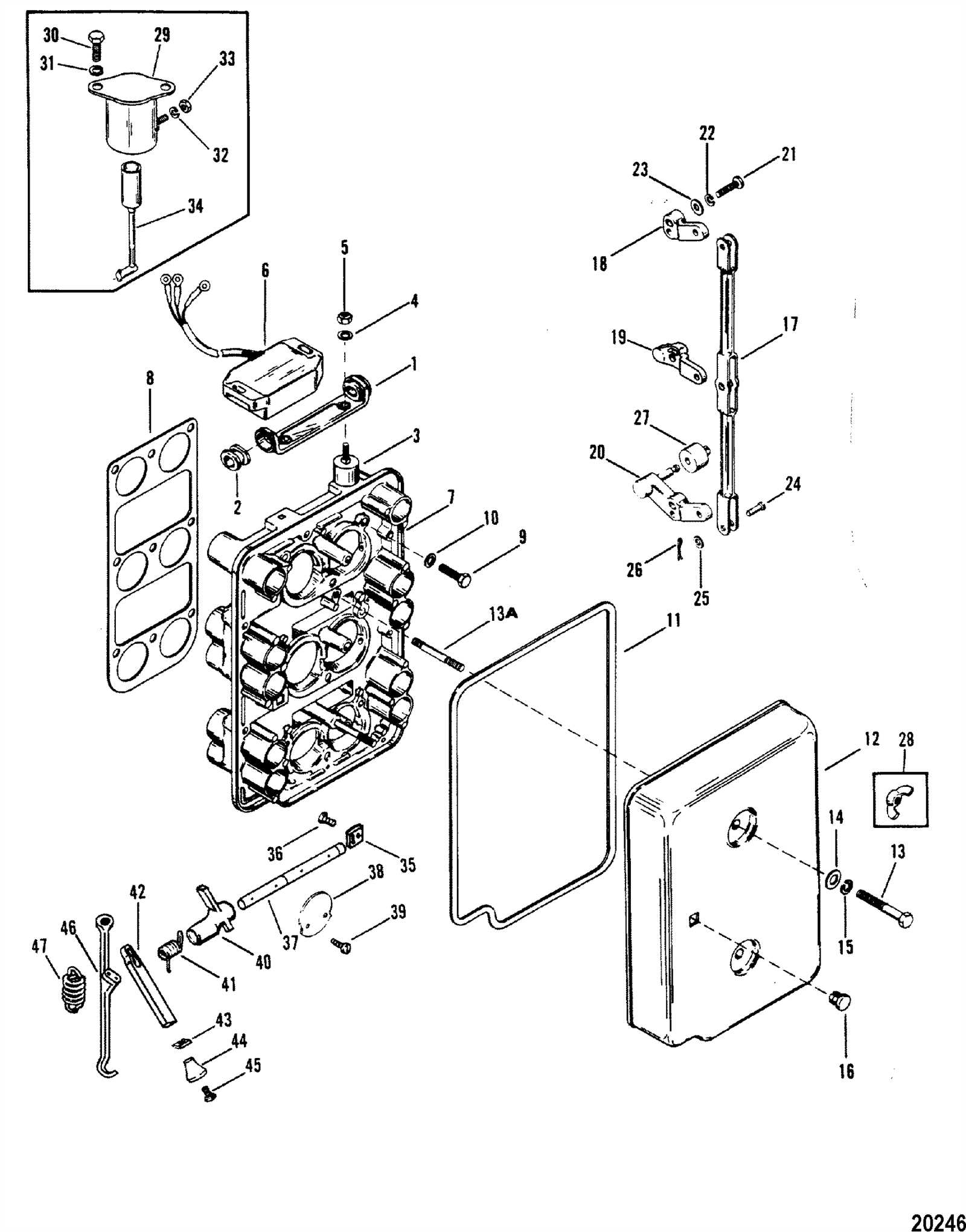 mercury optimax 150 parts diagram