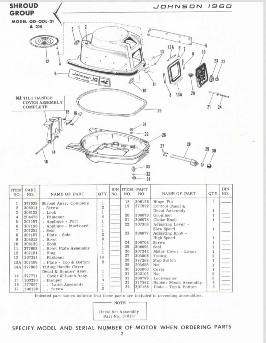 mercury tilt and trim parts diagram