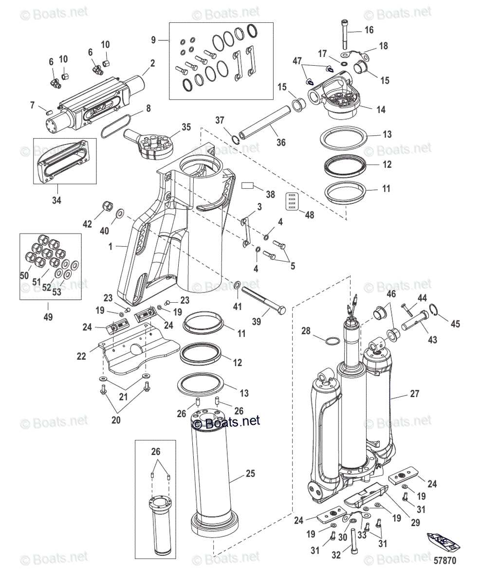 mercury tilt and trim parts diagram