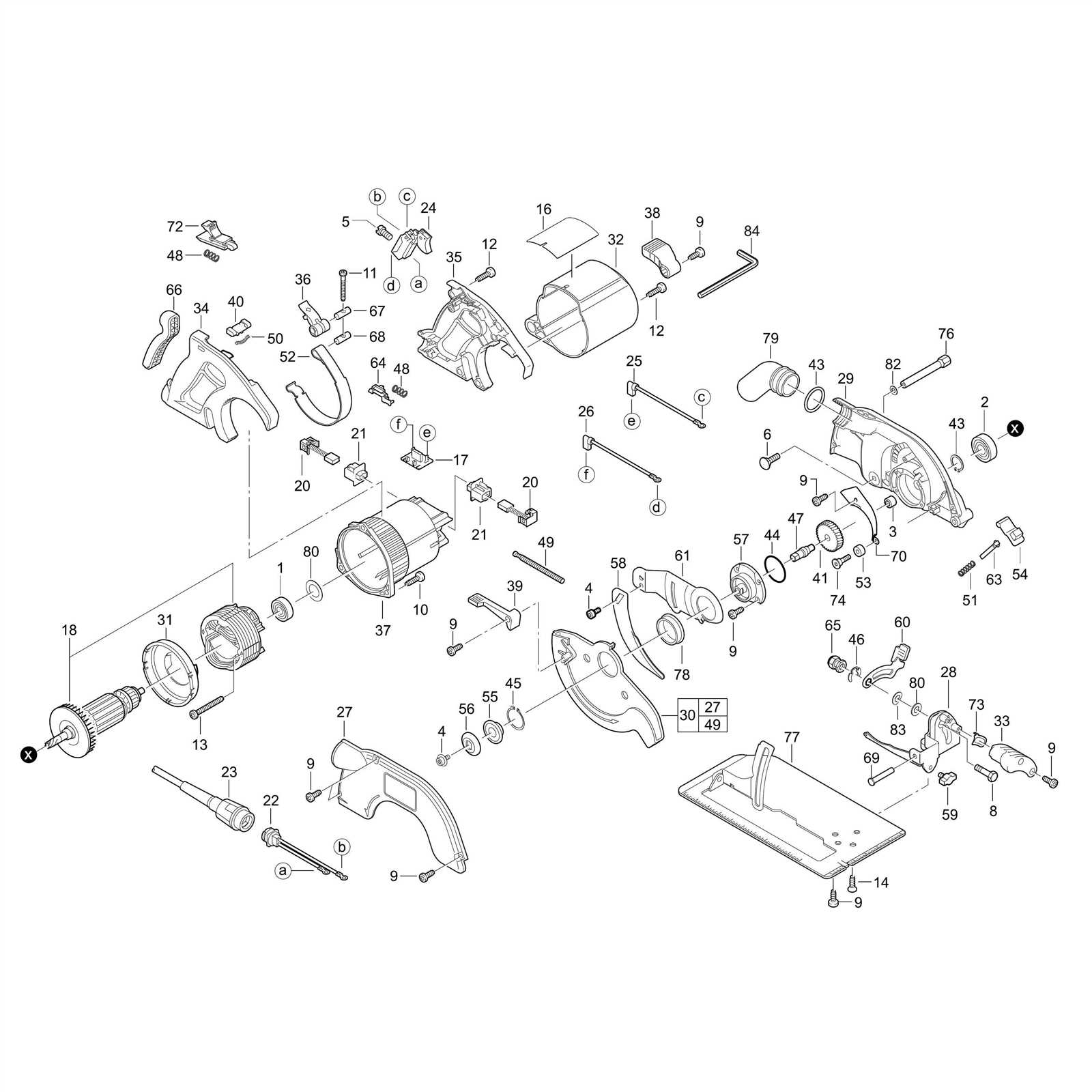 milwaukee circular saw parts diagram