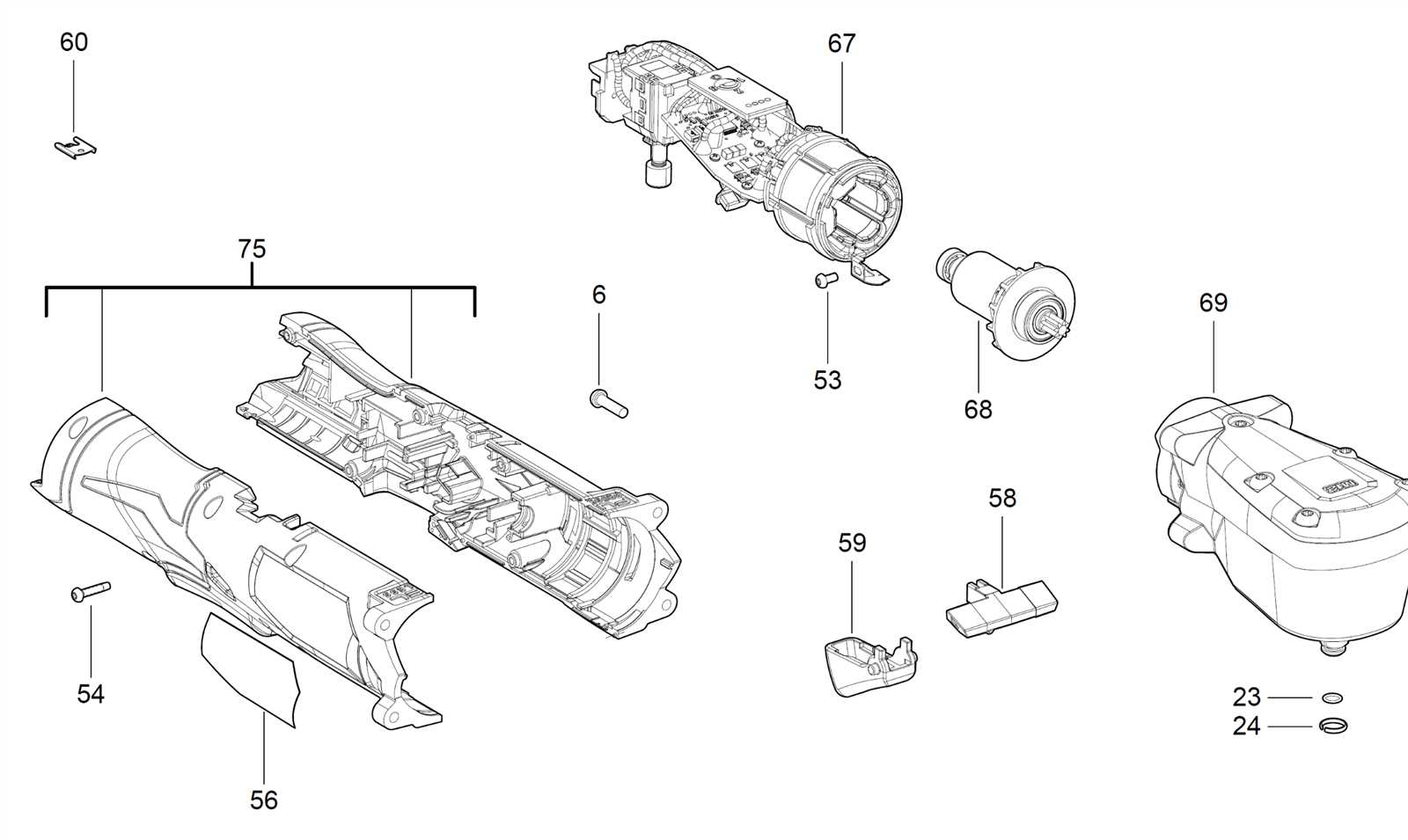 milwaukee m12 ratchet parts diagram