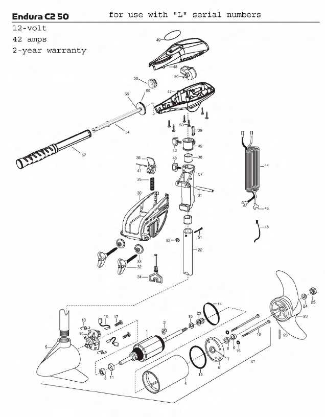 minn kota edge 70 parts diagram