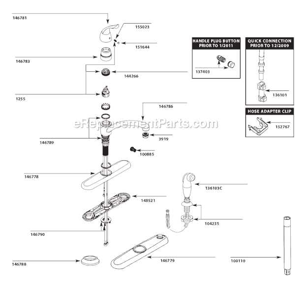 moen 7600 parts diagram