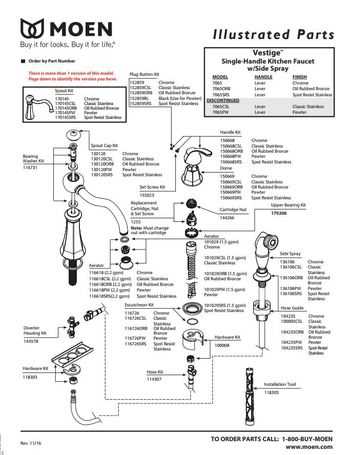 moen illustrated parts diagram