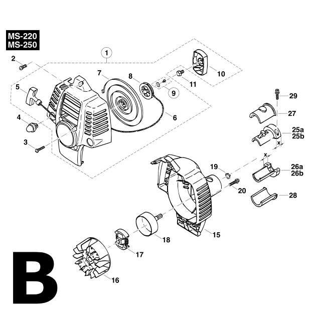 ms250 stihl parts diagram